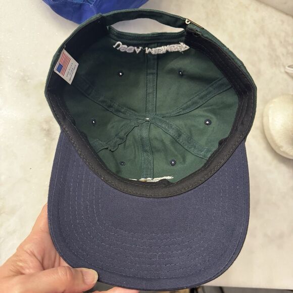 Vintage 100th US Open Pebble Beach 2000 Strap Back Hat Green Made In USA - Picture 6 of 6